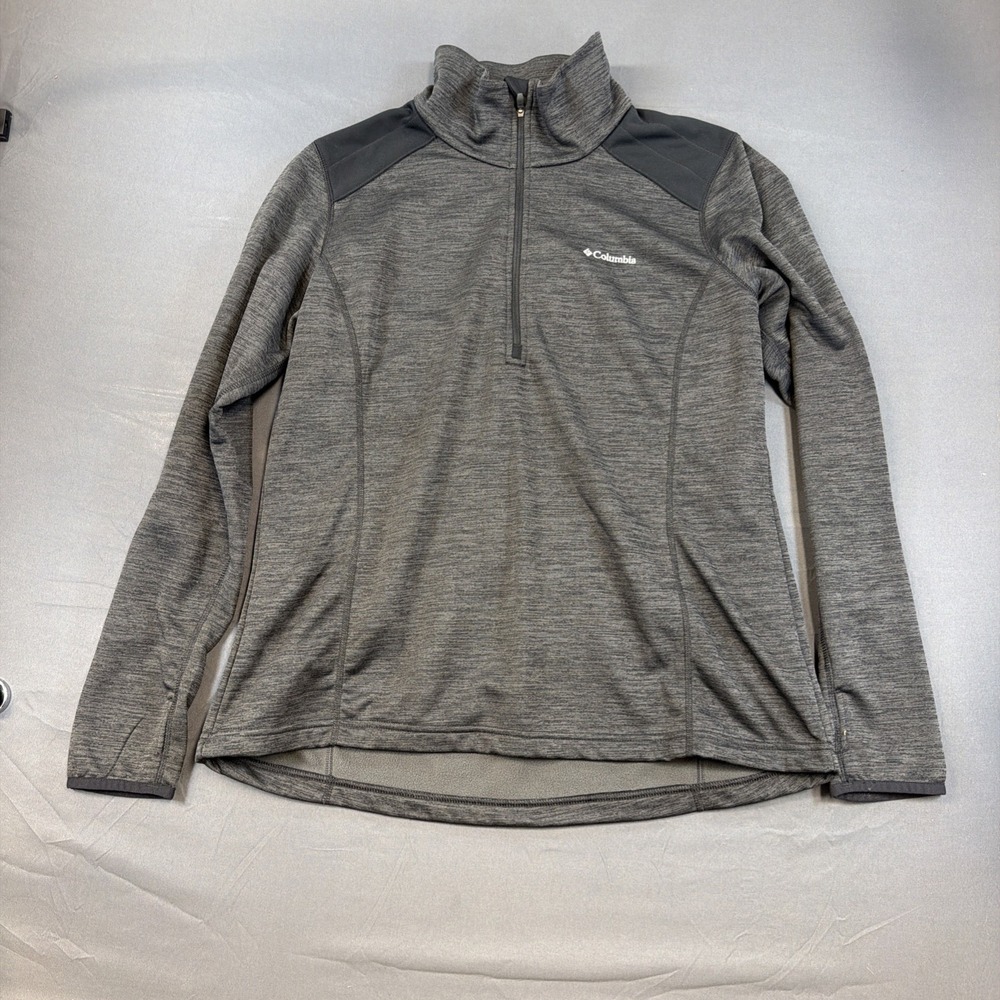 Columbia Rosemont Station Half Zip Black Fleece Pullover Women's Size Xl
